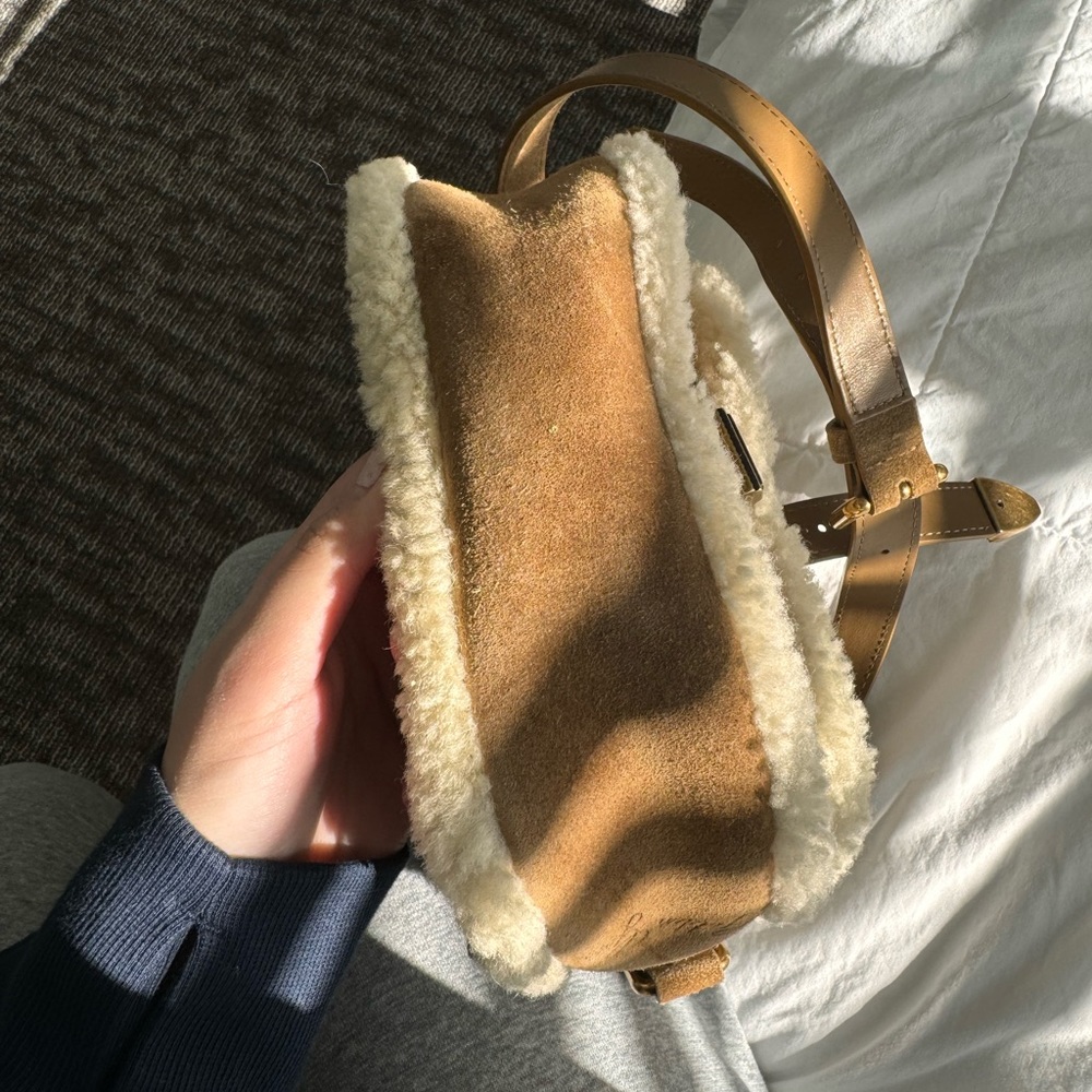 Golden Goose Women's Rodeo Bag in suede with shearling details - Picture 2 of 9